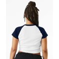 thumbnail image 3 of BELLA + CANVAS - Women's Micro Rib Raglan Baby Tee, 3 of 6
