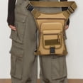 thumbnail image 1 of Riñonera, Riñonera Deportiva, Accesorios Impermeables, Bolsa Portátil para Piernas, Riñonera para Correr, Disfraz, Pesca, Decoración, Manualidades Caqui, 1 of 8