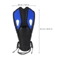 thumbnail image 3 of FONDOTIN Adjustable Diving Fins for Snorkeling with Quick Buckle Fast Kick Design, Assorted Colors, 1 Pair, 3 of 7