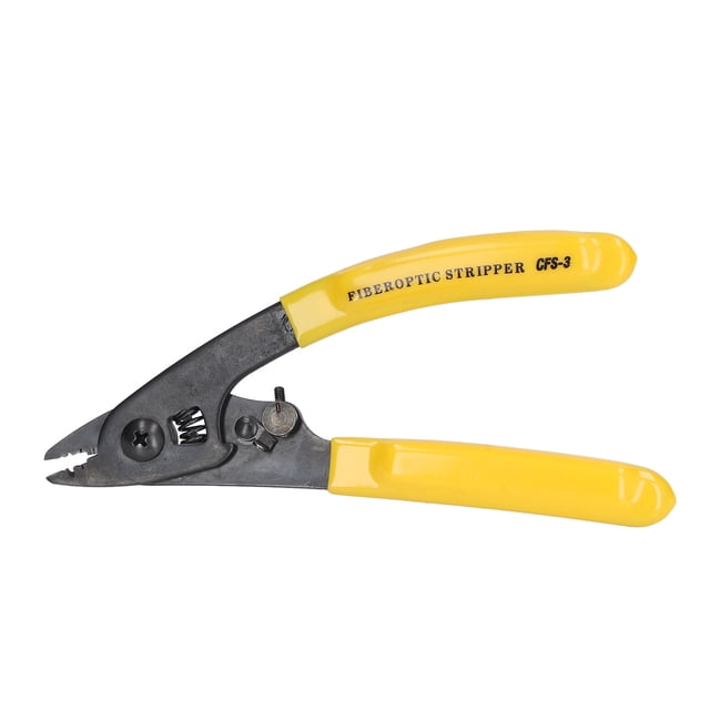 Wire Stripper, High Carbon Steel Fiber Optic Stripping 3 Port Hole Robust Comfortable Using Non Slip For Garage