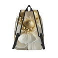 thumbnail image 2 of Horeoi Elegant Ivory Flower for Canvas Backpack for School Outdoor Travel Use Men Women Teenagers Large Capacity with Adjustable Shoulder Straps, 2 of 5