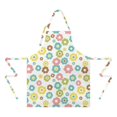 thumbnail image 2 of Pioneer Flower Floral Print Pattern Apron for Women and Men, Cotton Linen Waterproof with Pockets, Adjustable, 33x27 Inch for Kitchen, Gardening, BBQ, Salon, 2 of 6
