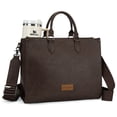 thumbnail image 4 of Wrangler Women Western Bag Laptop Shoulder Handbags for Work Travel Casual, Coffee, 4 of 7