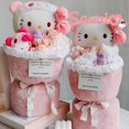 thumbnail image 2 of Sanrio Anime Hellokitty Plush Toys Bouquet Kawaii Stuffed Plushie Flower Bouquet Room Decoration Doll Girl Valentine's day Gift, 2 of 16