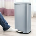 thumbnail image 6 of Arlopu 8 Gallon Stainless Steel Trash Can, Kitchen Step Trash Can with Foot Pedal & Soft Close Lid for Bathroom, Home, Office, 6 of 7