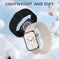 thumbnail image 2 of Comvin 5 Pack Braided Stretchy Bands for Apple Watch Band 38mm 40mm 41mm 42mm 44mm 45mm 46mm 49mm Women Men, Adjustable Nylon Solo Loop Elastic Straps for iWatch Series 10 9 8 7 6 SE 5 4 3 2 1 Ultra, 2 of 8