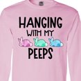 thumbnail image 4 of Inktastic Easter Hanging with My Peeps Pastel Bunnies Long Sleeve T-Shirt, 4 of 5