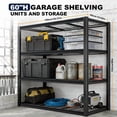 thumbnail image 2 of 60''H Garage Shelf Storage  Shelving Unit, 4 Tiers Storage Racks, Free Standing Heavy Duty Metal Adjustable Shelves, 2 of 6