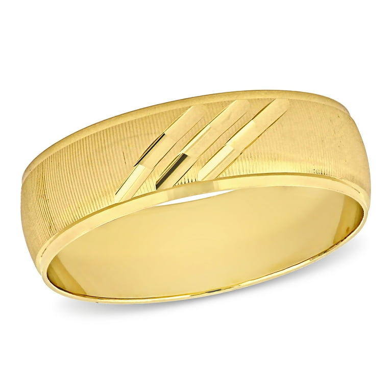 Walmart mens wedding bands best sale gold