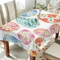 thumbnail image 4 of Coolnut Easter Bunny Eggs Tablecloth 60"x108", Waterproof Washable Polyester Square Table Cover, Durable Tablecloth for Kitchen Dining Table Party Decor, 4 of 7