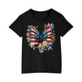 thumbnail image 5 of GERsome Unisex Kids American Flag T-Shirts 4th of July Short Sleeve Patriotic Tops Girls Boys Cotton Crewneck Tshirts Summer Graphic Tee, 5-6 Years, 5 of 6