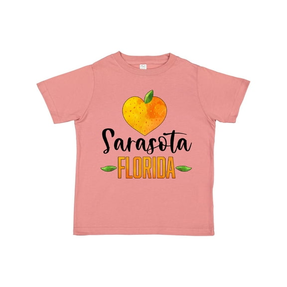 Inktastic Sarasota Florida Orange in Heart Boys or Girls Toddler T-Shirt