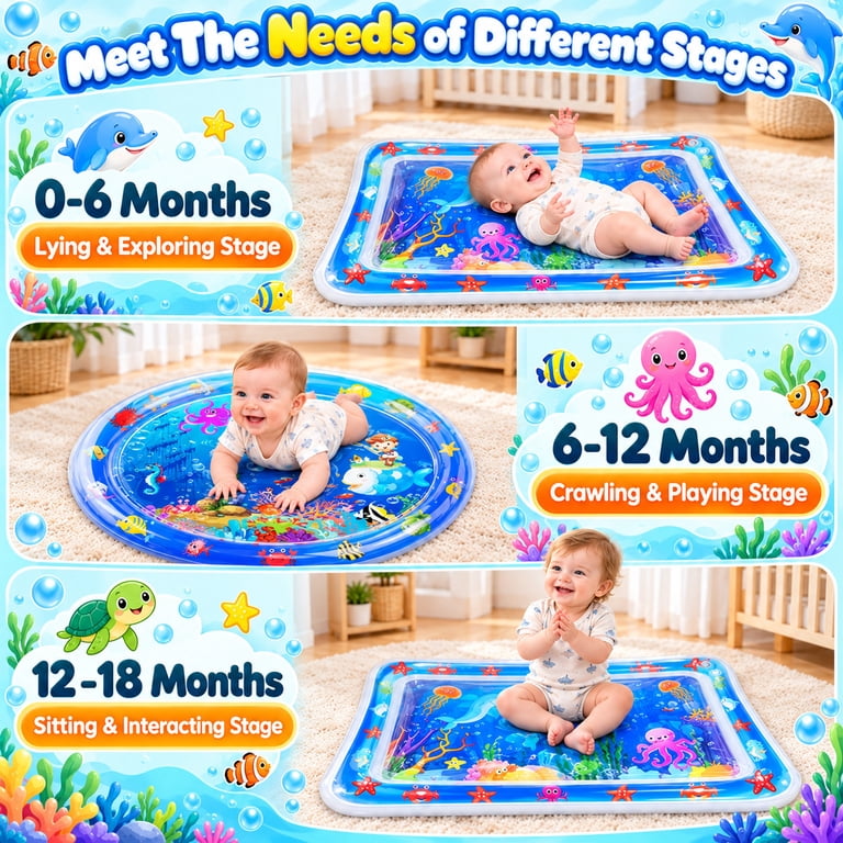 Wonderstone 2-Pack Water Play Mats, 30" & 40" Round photo 2