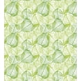 thumbnail image 3 of Leaves Duvet Cover Set, Botanical Abstract Sketch Print Style Leaf Fresh Nature Elements, Decorative 2 Piece Bedding Set with 1 Pillow Shams, Twin Size, Lime Green Apple Green, by Ambesonne, 3 of 3