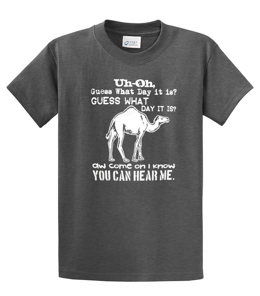 Funny Camel Youth Tee Shirt Guess What Day It is Hump Day Military Yl - Afbeelding 23 van 58