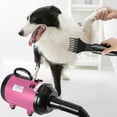 thumbnail image 6 of Dog Blower Pet Hair Dryer with Adjustable Speed Temperature, Pet Hair Grooming Blower Blaster with Strong Power,Equipped with 7 Nozzles,Powerful Drive,Pink, 6 of 7