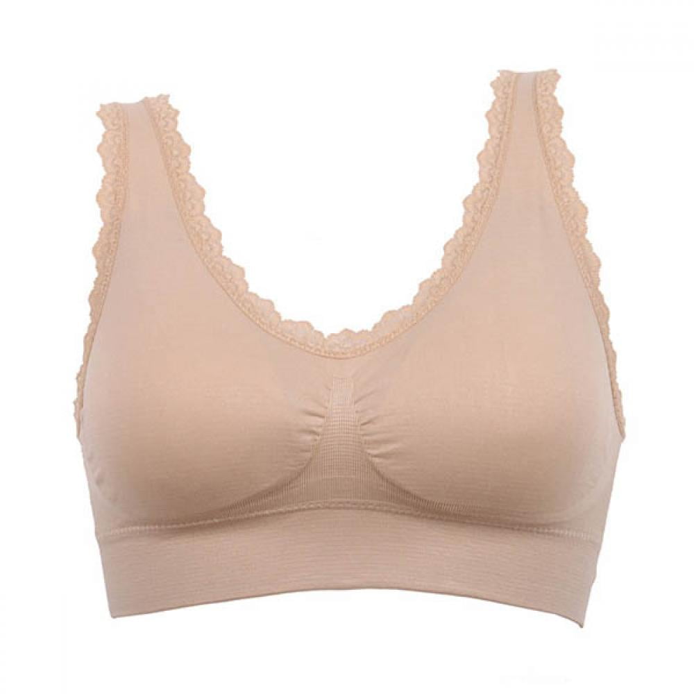 Women Sports Summer Bra Padded Bra Lace Crop Top Stretch Fitness Gym Yoga Outdoor Athletic Vest