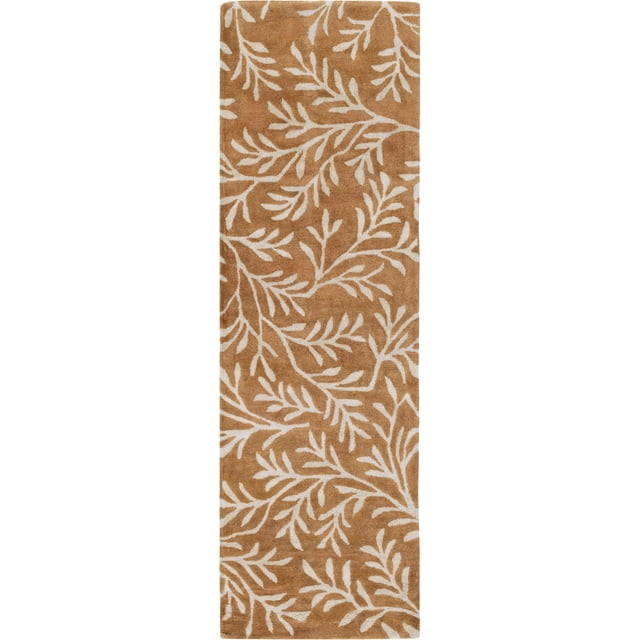 Surya BRL2010268 Orange Brilliance 3' X 8' Runner Synthetic Hand