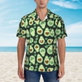 thumbnail image 2 of Fotbe Avocado Heart Hawaiian Shirt for Men Unisex Summer Beach Casual Short Sleeve Cotton Linen Button Down Shirts-XX-Large, 2 of 5