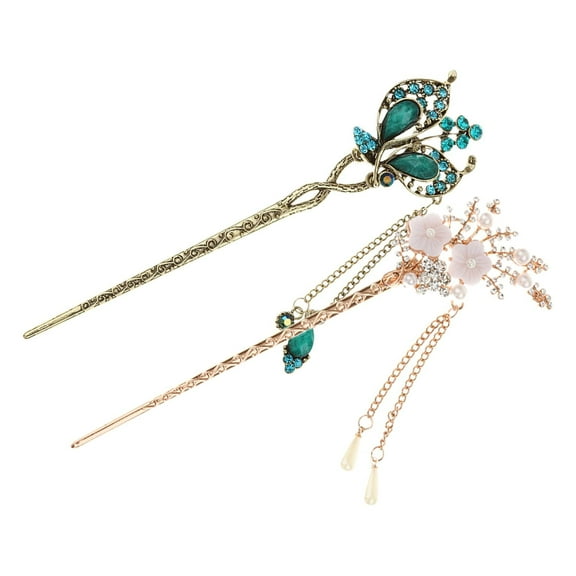 Designice 2Pcs Chinese Hair Sticks Chopsticks Hairpin Hair for Womens Jewelry