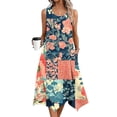 thumbnail image 3 of Vetsdori Womens Sleeveless Midi Dresses Graphic Tank Slip Dress Summer Sundress Beach Holiday,Vacation Crew Neck Dress for Junior, 3 of 5