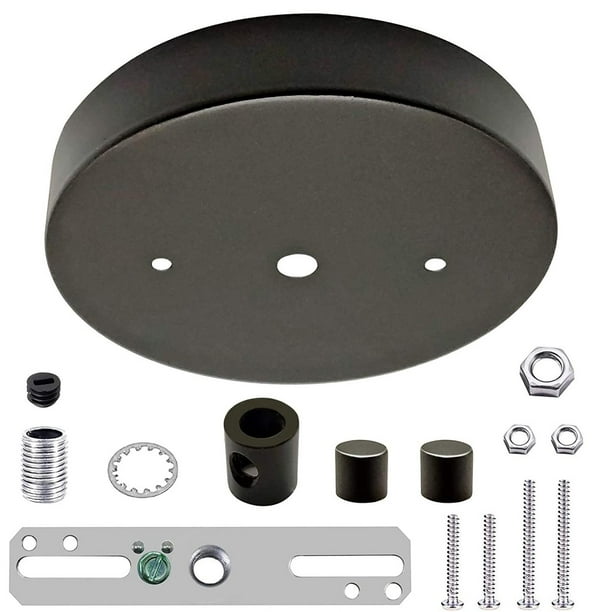 Cubiertas de Disco de Luz Colgante Yuyangstore Base de Techo Negro