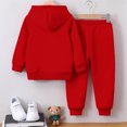thumbnail image 6 of Kids Clothes Long Sleeve Pullover Colorblock Sweatshirt + Pants Fall Winter Outfit Set, 6 of 6