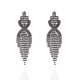 thumbnail image 1 of Pendientes largos con borlas incrustadas de diamantes de moda europea y americana, pendientes largos con borlas de diamantes con clip de cadena exagerado, pendientes de diamantes con destellos, 1 of 6