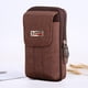 thumbnail image 2 of Bolso 5 uds., riñoneras multifunción para hombre, riñonera para teléfono móvil, lona (café), 2 of 5