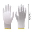 thumbnail image 2 of White PU Coated Anti Static Gloves for Cleanroom Work and Precision Tasks with Comfortable Fit, 2 of 2