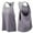 Light Gray, variant on HUANBAI Women's Workout Tank Top Sleeveless Yoga Running Camisole Athletic Sports Top For Women Breathable Hollow Out Design Women's Tank Top