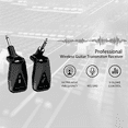 UHF Guitar Microphone System Wireless Guitar Transmitter Receiver for