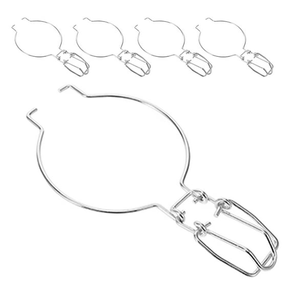 Soimiss 5Pcs Stainless Steel Reinforced Wire Lock Rings for Glass Jar Sealing and Canning