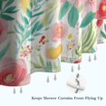 thumbnail image 6 of Pioneer Flower Floral Print Pattern Shower Curtain 72"x84" ,Bathroom Decorative Shower Curtains Set with 12 Hooks,Modern Waterproof Washable Shower Curtain, 6 of 6