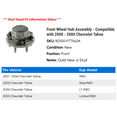 thumbnail image 2 of Front Wheel Hub Assembly - Compatible with 2000 - 2006 Chevy Tahoe 2001 2002 2003 2004 2005, 2 of 2