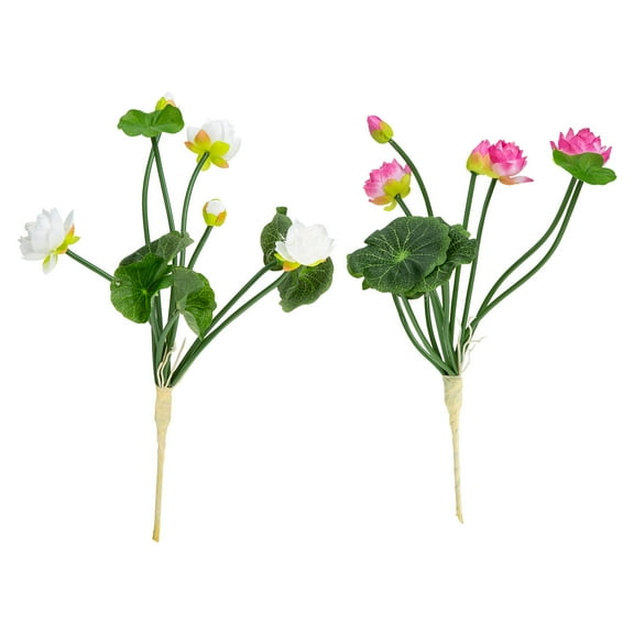 OUNONA 2Pack Artificial Flowers Outdoor Dark Decoration