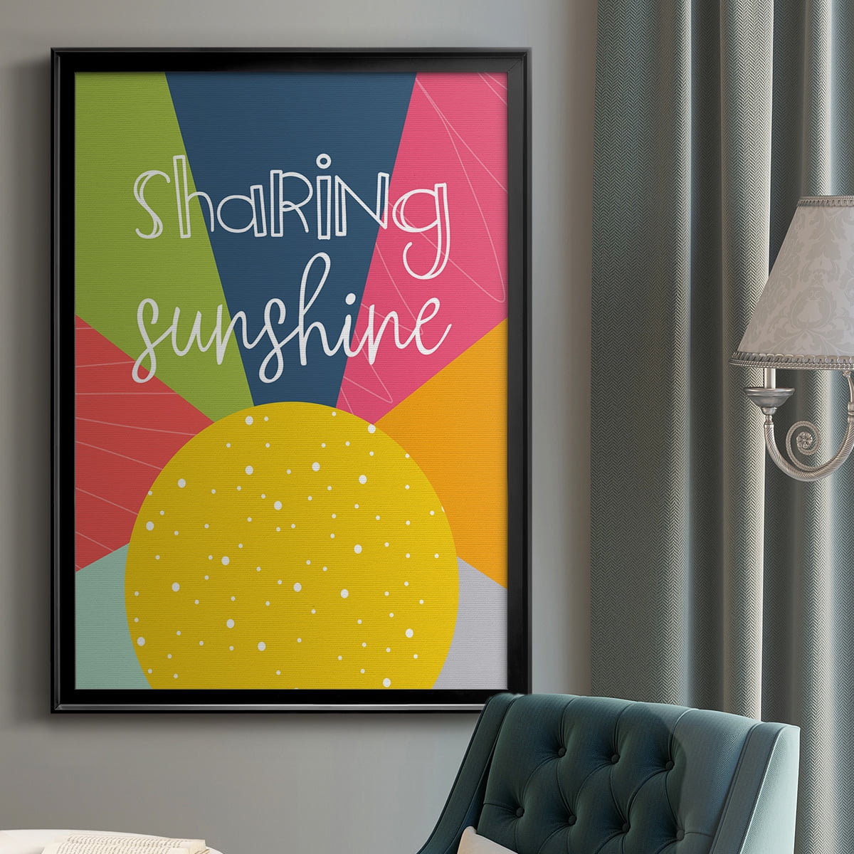 Sharing Sunshine Premium Framed Print - Ready to Hang