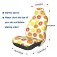 thumbnail image 2 of Lsque Lemon Orange Pattern Car Seat Covers for Front Seats , Waterproof Seat Covers for Cars, Sporty Front Seat Covers,Car Seat Cover Protector Front Seats, 2 of 5