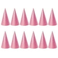 thumbnail image 1 of 12 sombreros de fiesta de cono con purpurina, sombreros triangulares de cumpleaños para niños y adultos, decoraciones de fiesta (rosa), 1 of 5