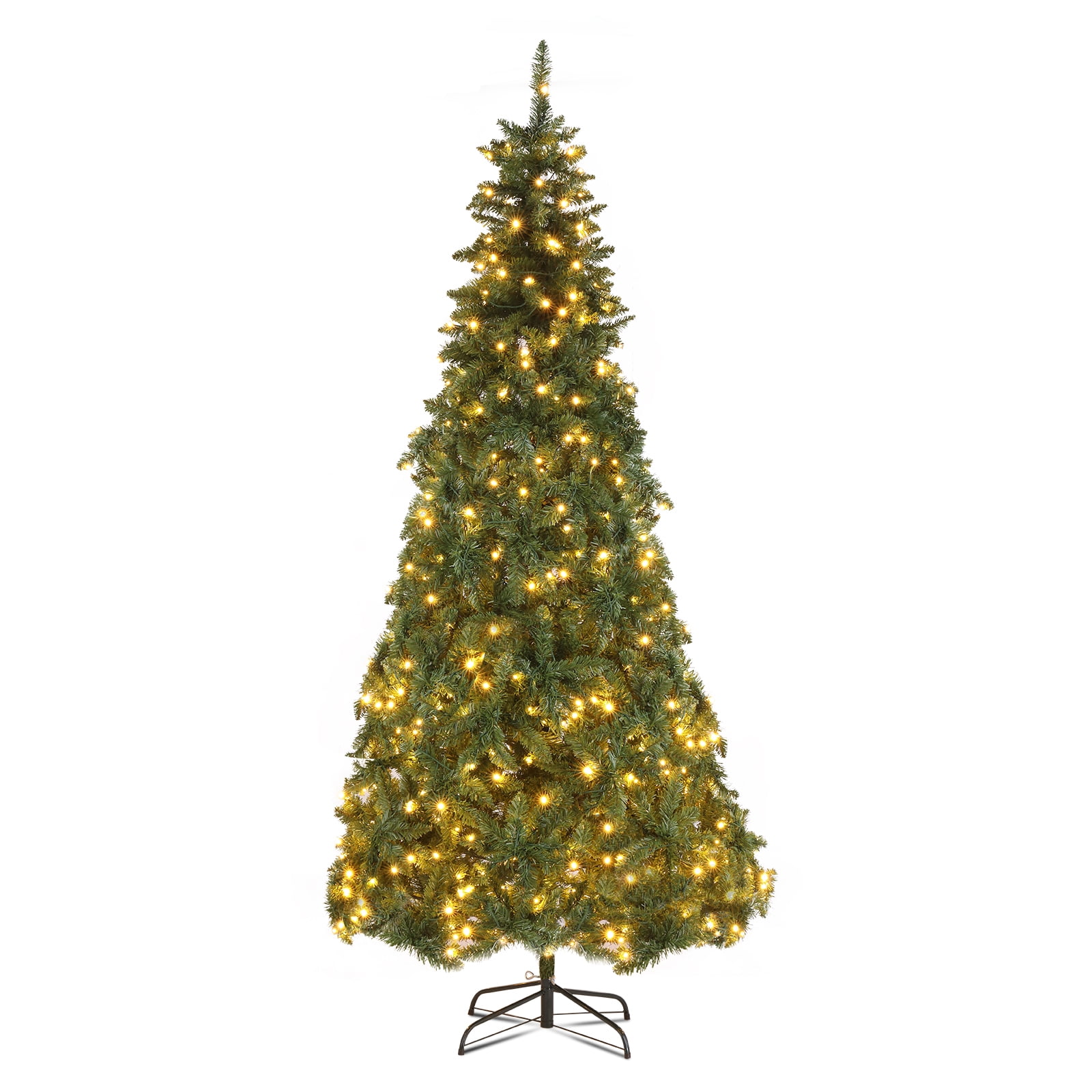 Kepooman Christmas Tree, Xmas Tree,6.5/7.5 Feet Artificial Cypress Christmas Tree Pre-lit Hinged-7.5 ft
