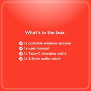 RadioShack Wireless Speaker, 20W, Bluetooth 5.3, RGB Lights, Waterproof IPX5, Portable