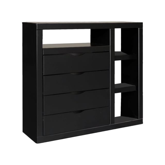 Cajonera 4 Cajones Tuzo Chocolate - Kessa Muebles