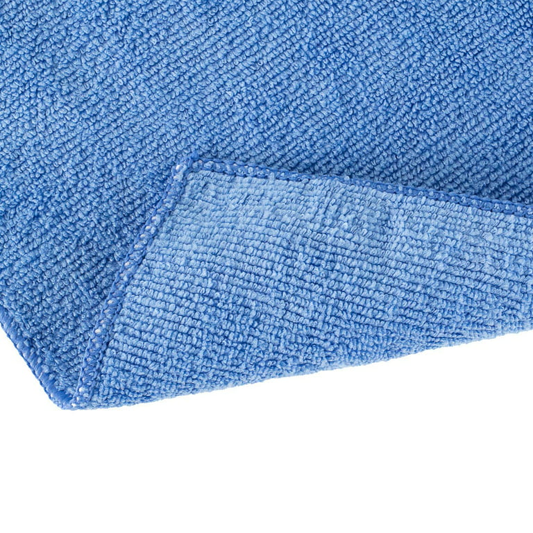 Oxford 16 x 26 Blue 100% Cotton Lint Free Cleaning Cloth - 24/Pack