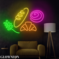 thumbnail image 2 of Glowneon Bread Croissant Cake Neon Wall Hangings To Light Up Bakery, 2 of 5