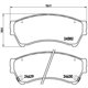 thumbnail image 2 of BALATAS BAJOS METALES FUSION 2006 al 2008 FORD 3.0L V6 Delanteras BREMBO ., 2 of 5