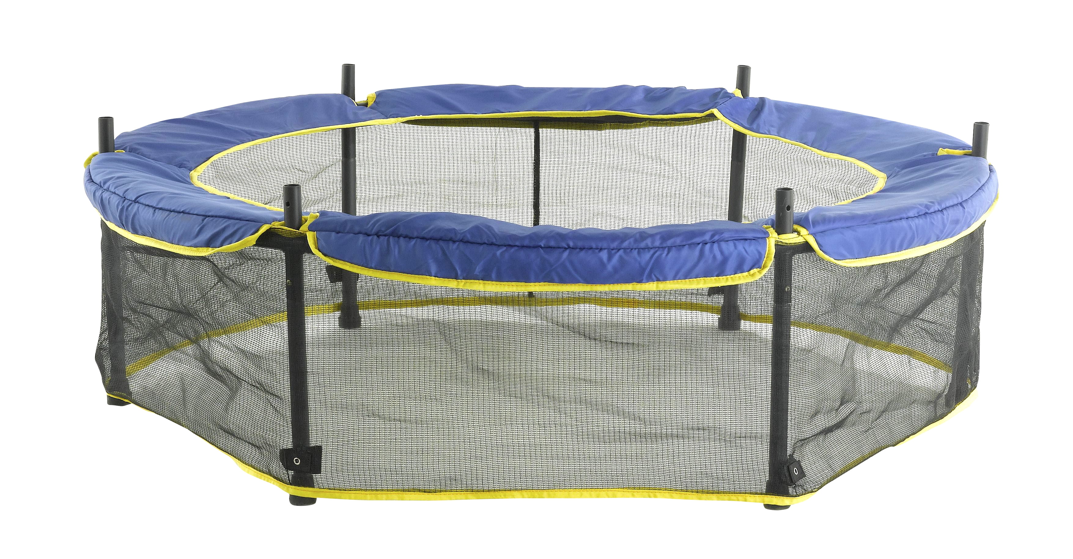 Machrus Upper Bounce Trampoline Spring Cover - Replacement Safety Pad for trampolines Fit's 55" Round Mini Rebounder Trampoline with 3" Skirt Padding all around Frame and Legs - Blue