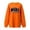 #2-Orange, variant on Mama Oversized Crewneck Pullover for Women - Casual Long Sleeve Round Neck Sweatshirt Top