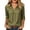 *Army Green, variant on VBVC Women's Cotton Collared V Neck Blouse, Ladies' 3/4 Sleeve Rolled Cuff Shirt, Casual Loose Fit Work Office Top For Women,Army Green,S-3XL