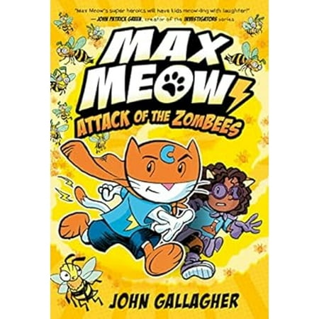 Pre-Owned Max Meow: Max Meow 5: Attack of the ZomBEES : (A Graphic Novel) (Series #5) (Hardcover)