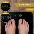thumbnail image 2 of Báscula de baño INEVIFIT, báscula corporal digital de alta precisión. Mide hasta 181 kg. Incluye pilas., 2 of 5